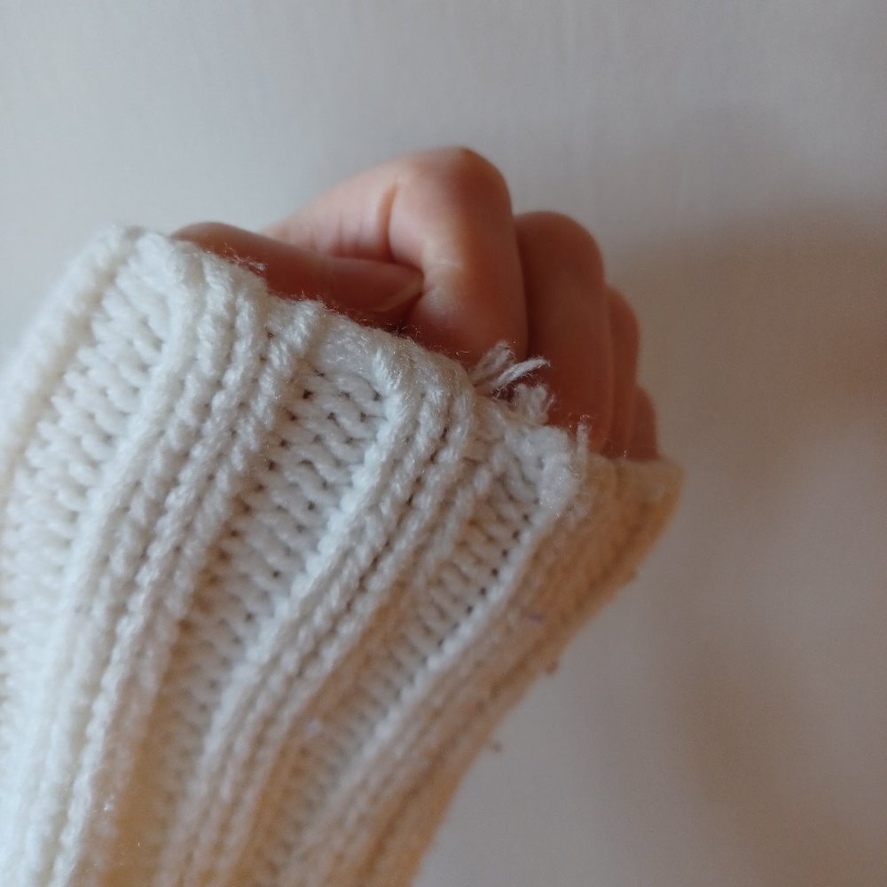 Cotton Emporium Cream Knit Hooded Sweater - Picture 5 of 14
